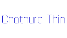 Chathura Thin police de caractère